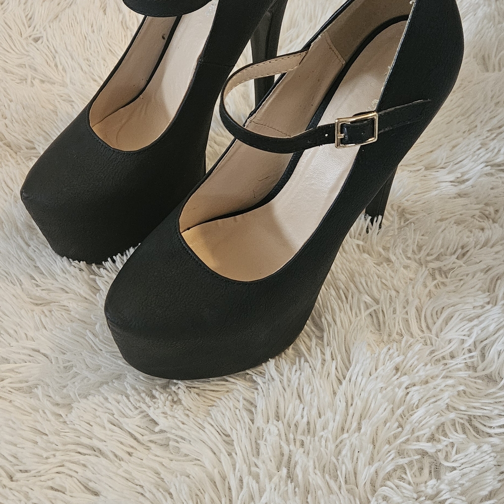 Eye Candy Black Platform Heels - image 2